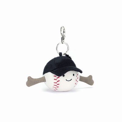 Jellycat Sports Baseball Bag Charm UK | 50927KLWB